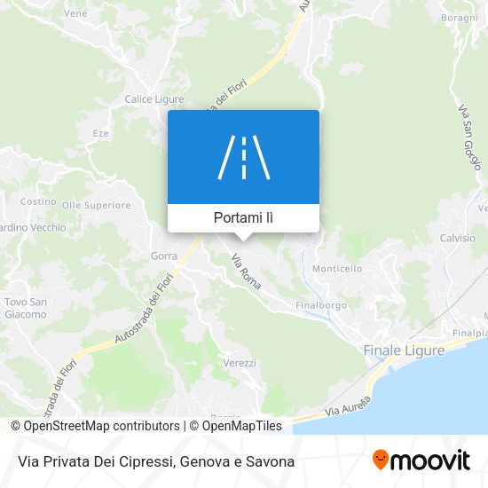 Mappa Via Privata Dei Cipressi