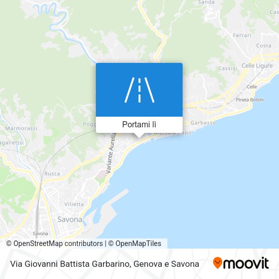 Mappa Via Giovanni Battista Garbarino