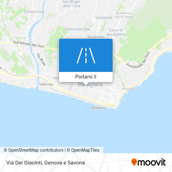Mappa Via Dei Giacinti