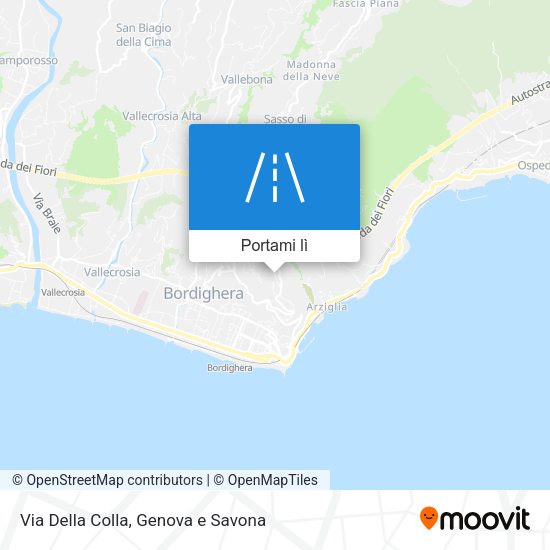 Mappa Via Della Colla