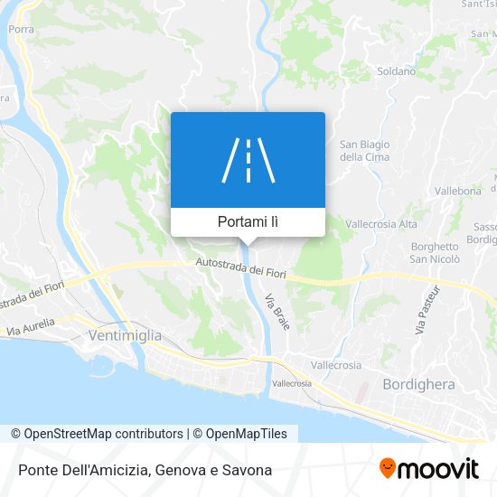 Mappa Ponte Dell'Amicizia