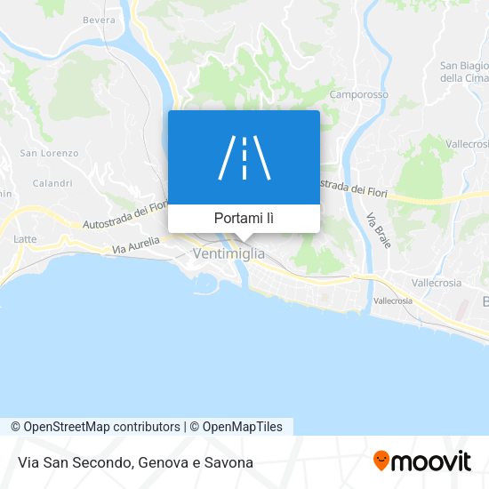 Mappa Via San Secondo