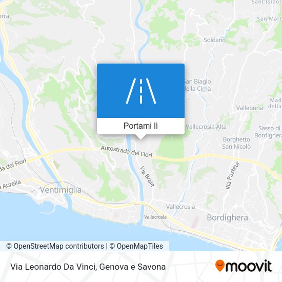 Mappa Via Leonardo Da Vinci