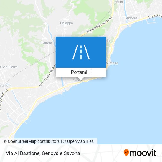 Mappa Via Al Bastione