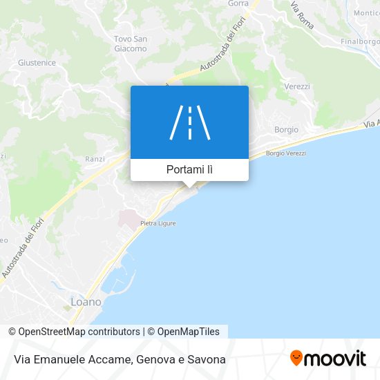 Mappa Via Emanuele Accame