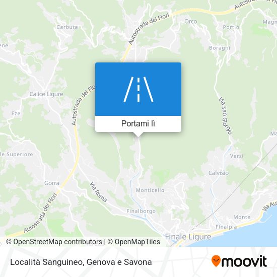 Mappa Località Sanguineo