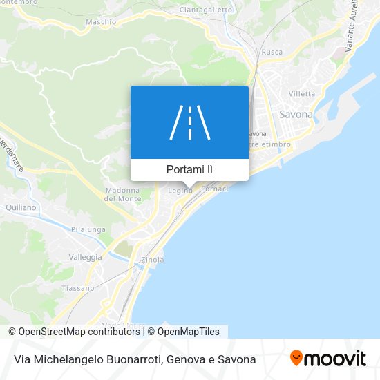 Mappa Via Michelangelo Buonarroti