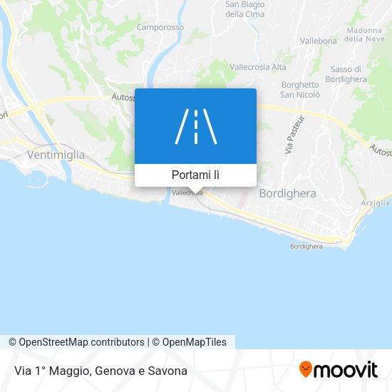 Mappa Via 1° Maggio