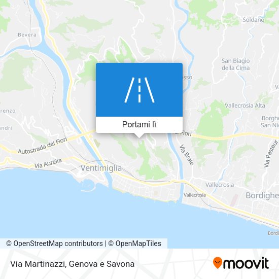 Mappa Via Martinazzi