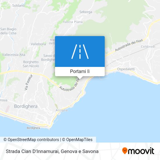 Mappa Strada Cian D'Innamurai