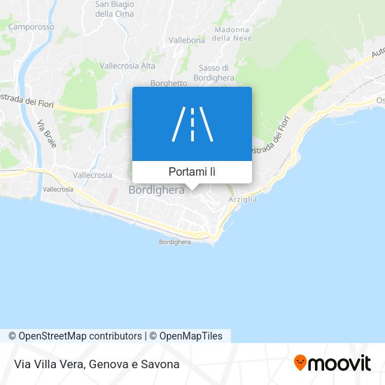 Mappa Via Villa Vera