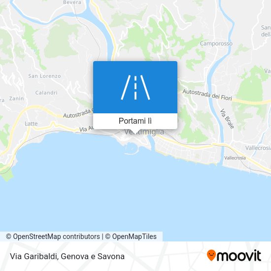 Mappa Via Garibaldi