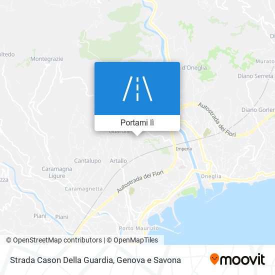 Mappa Strada Cason Della Guardia