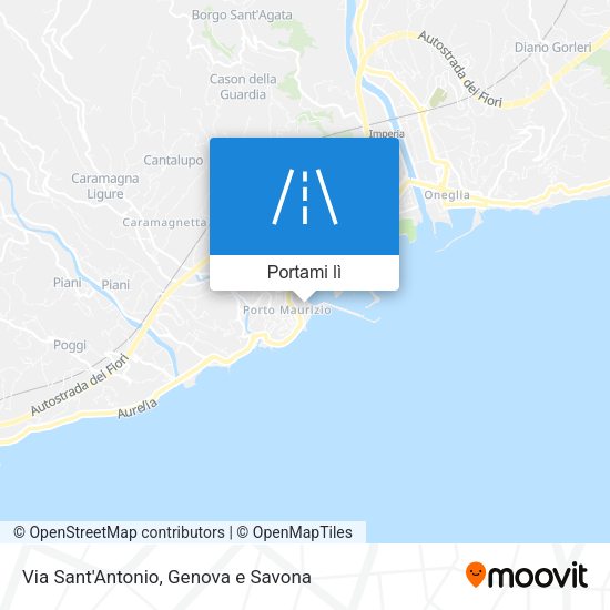 Mappa Via Sant'Antonio