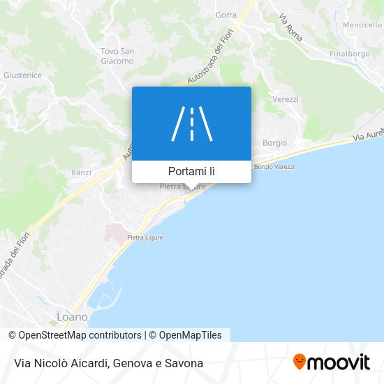 Mappa Via Nicolò Aicardi