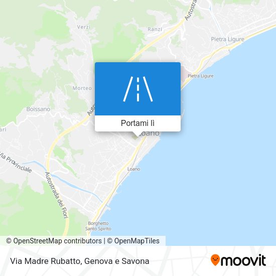 Mappa Via Madre Rubatto