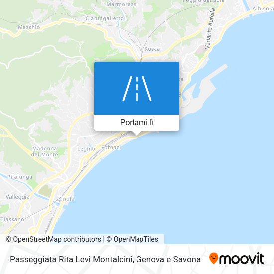Mappa Passeggiata Rita Levi Montalcini