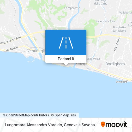 Mappa Lungomare Alessandro Varaldo