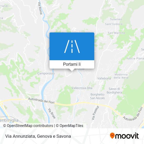 Mappa Via Annunziata