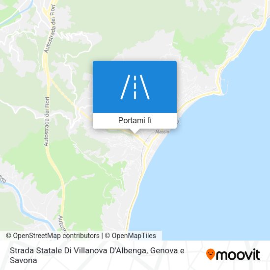 Mappa Strada Statale Di Villanova D'Albenga