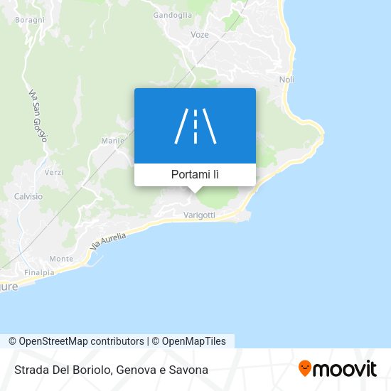 Mappa Strada Del Boriolo