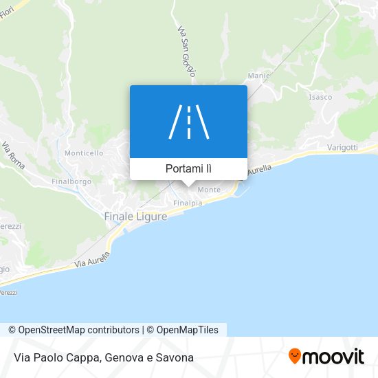 Mappa Via Paolo Cappa