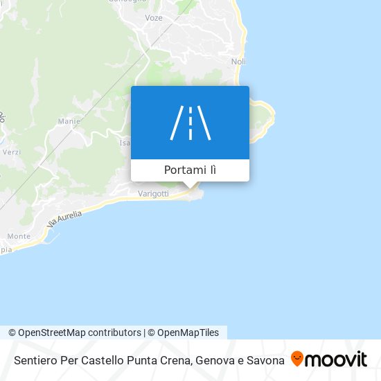 Mappa Sentiero Per Castello Punta Crena