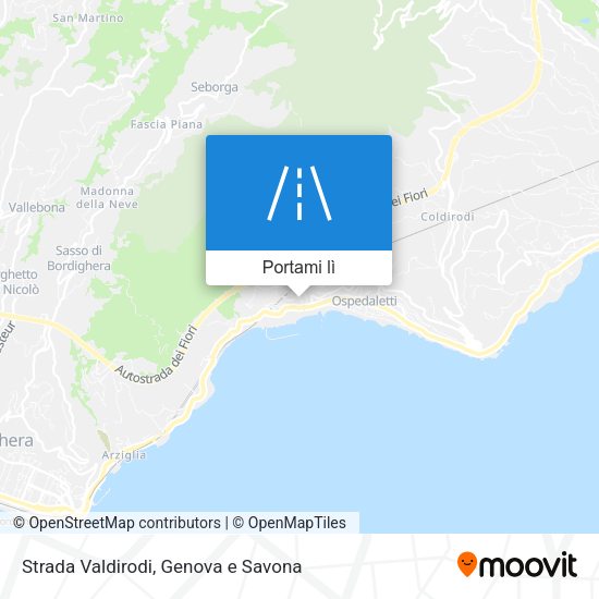 Mappa Strada Valdirodi