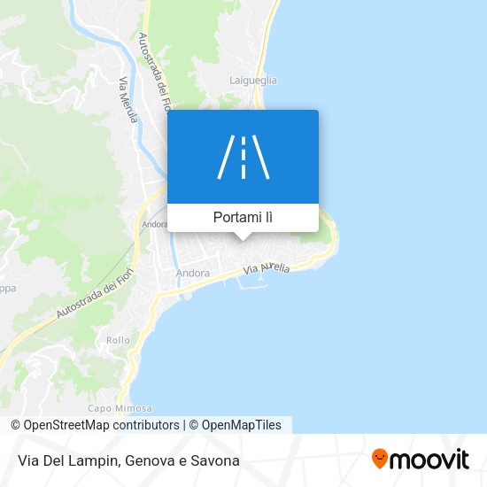 Mappa Via Del Lampin