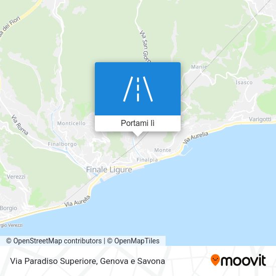 Mappa Via Paradiso Superiore