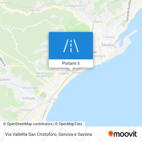 Mappa Via Valletta San Cristoforo