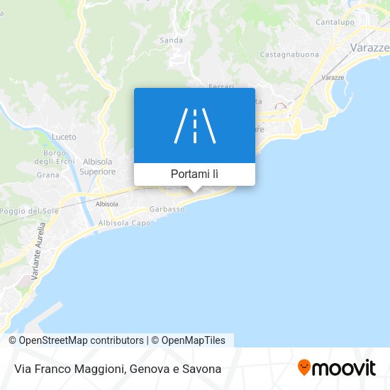 Mappa Via Franco Maggioni