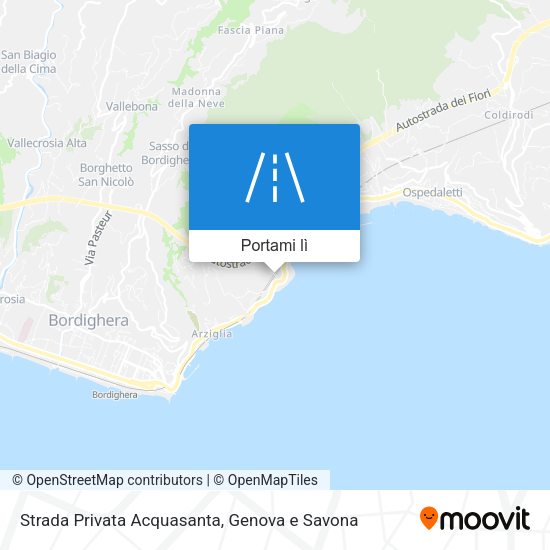 Mappa Strada Privata Acquasanta