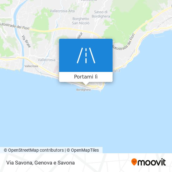 Mappa Via Savona