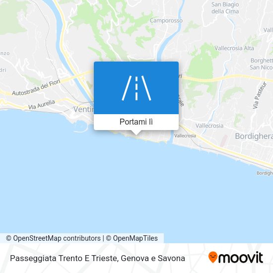 Mappa Passeggiata Trento E Trieste