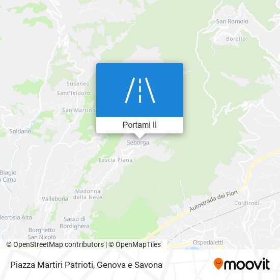 Mappa Piazza Martiri Patrioti