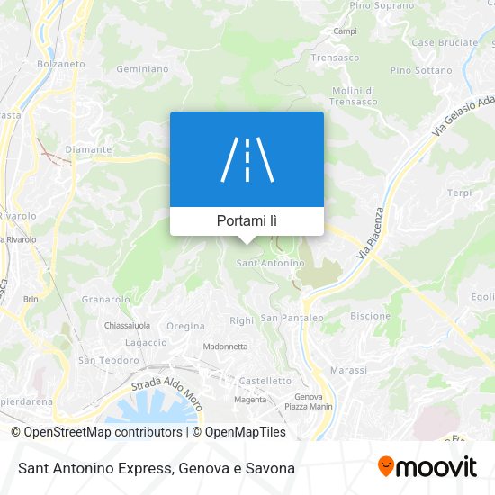 Mappa Sant Antonino Express