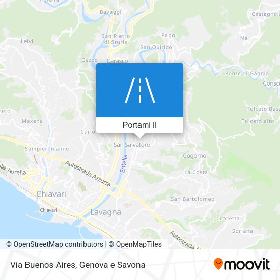 Mappa Via Buenos Aires