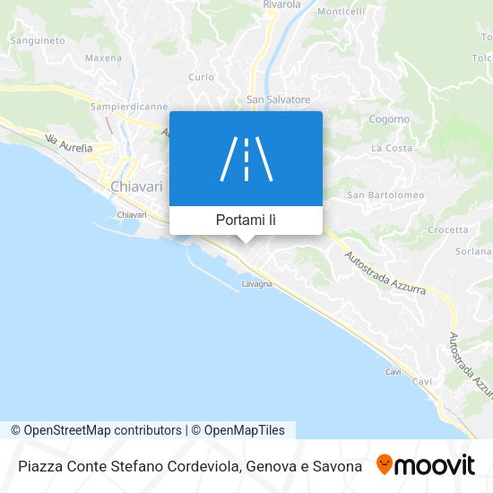 Mappa Piazza Conte Stefano Cordeviola