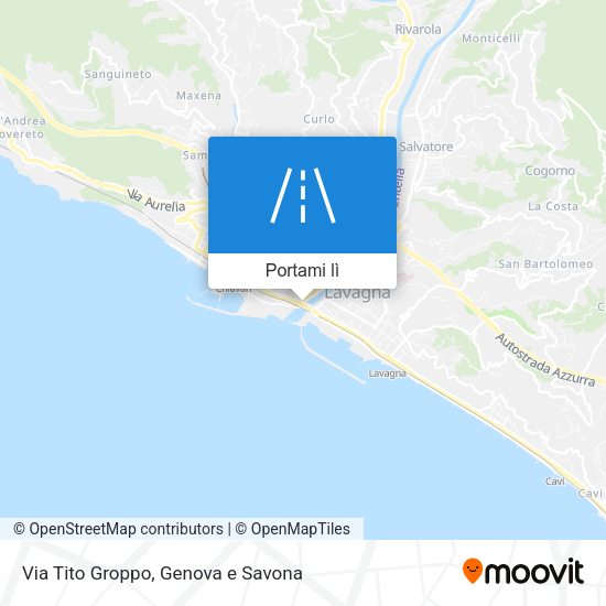 Mappa Via Tito Groppo
