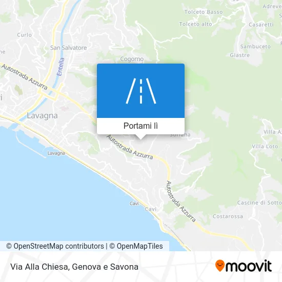 Mappa Via Alla Chiesa