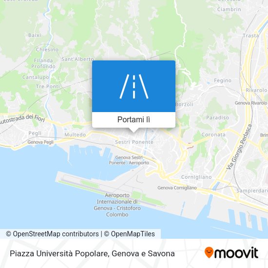 Mappa Piazza Università Popolare