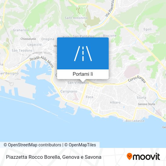 Mappa Piazzetta Rocco Borella