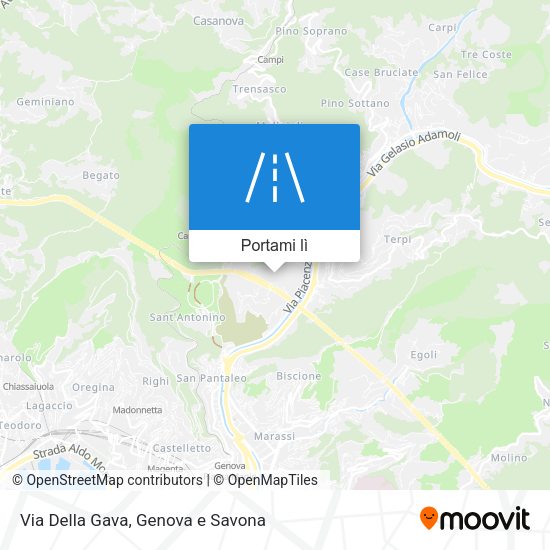 Mappa Via Della Gava