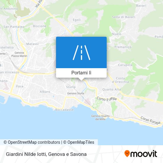 Mappa Giardini Nilde Iotti