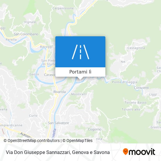 Mappa Via Don Giuseppe Sannazzari