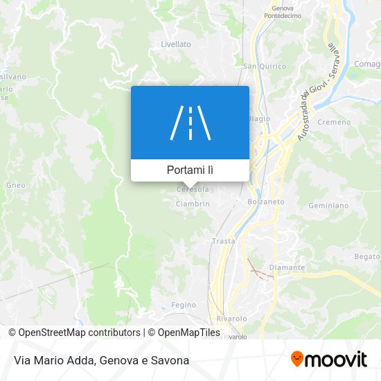 Mappa Via Mario Adda
