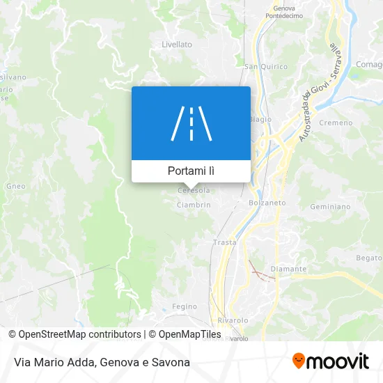 Mappa Via Mario Adda