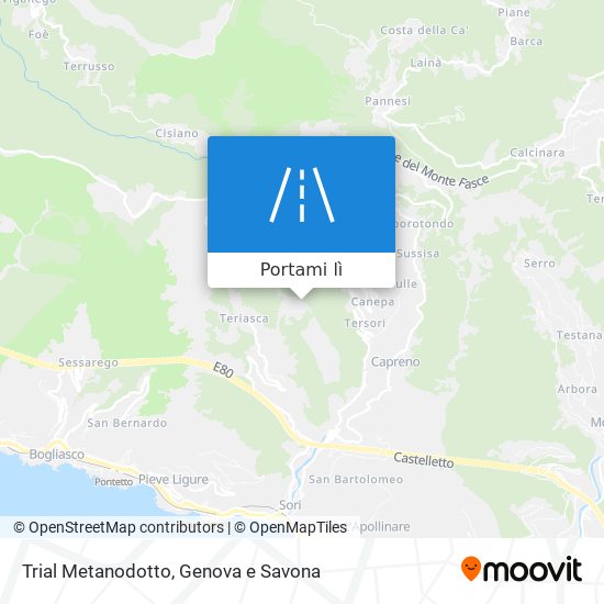 Mappa Trial Metanodotto