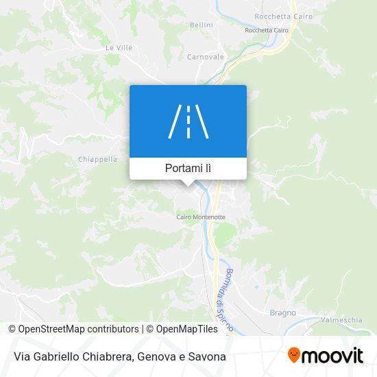 Mappa Via Gabriello Chiabrera